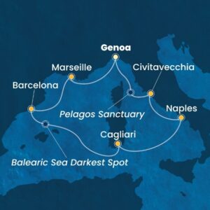 mapa rejsu po morzu śródziemnym